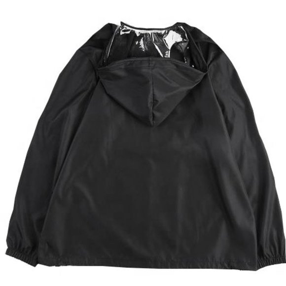 Black Detachable Face Shield Protective Jacket Hat Washable Anti Spit U.S - L - Picture 5 of 7